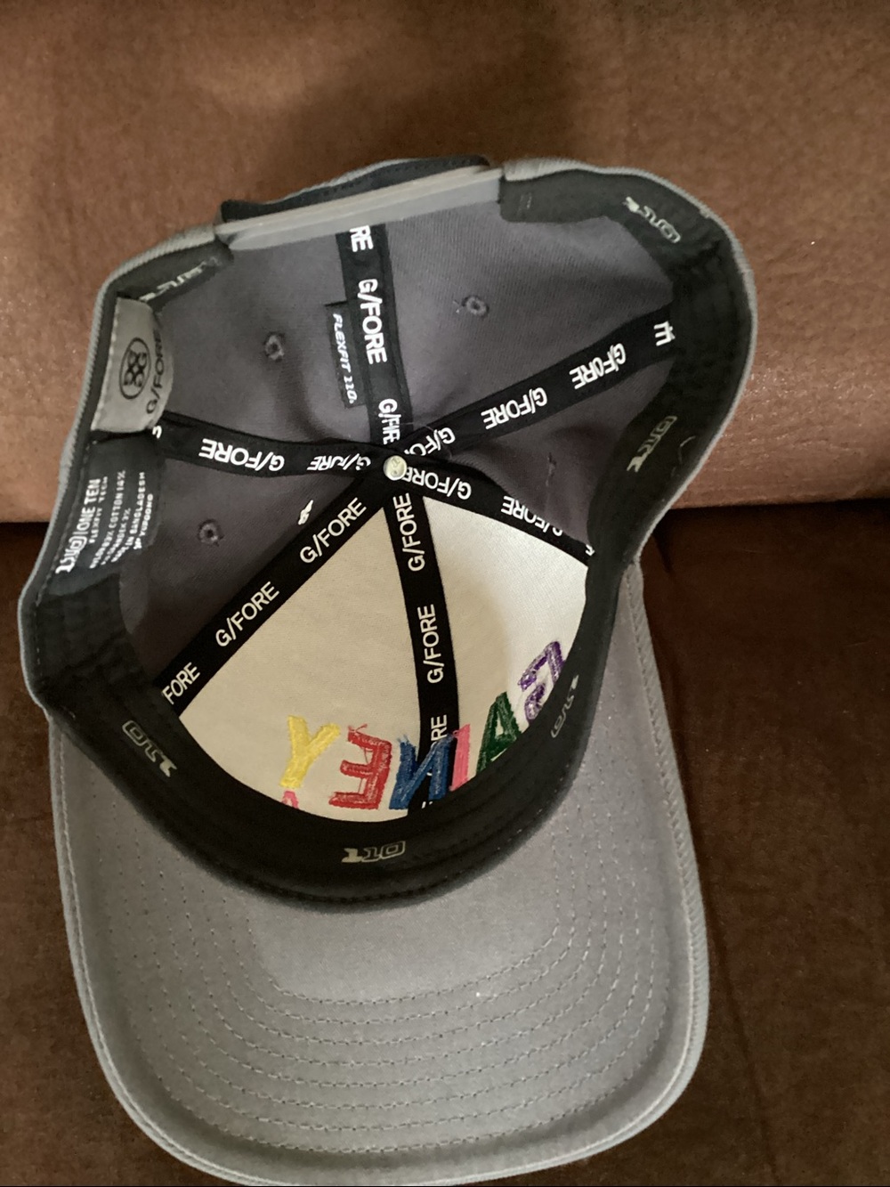 G/Fore Gainey Gals Golf Hat Grey Adjustable - Picture 2 of 5